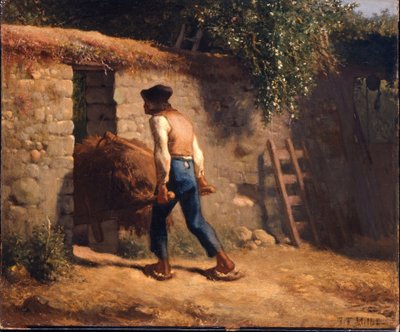 Chłop z taczką autorstwa Jean-Francois Millet