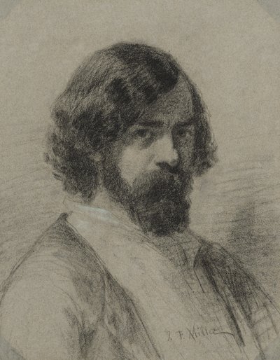 Portret Narcyza Virgil Diaz de la Peña autorstwa Jean-Francois Millet