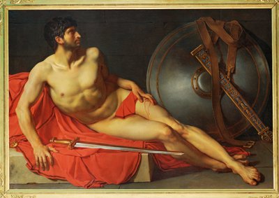 Ranny rzymski żołnierz (obraz na płótnie) autorstwa Jean Germain Drouais