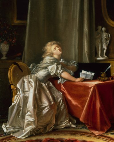 Złe wieści (olej na płótnie) autorstwa Jean Honore Fragonard