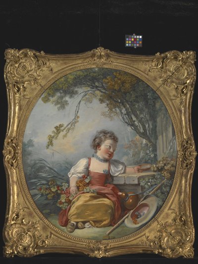 Mały pielgrzym (olej na płótnie) autorstwa Jean Honore Fragonard