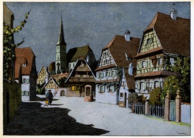 Moja wieś, ci, którzy nie zapominają: Noc autorstwa Jean Jacques (1873 1951) Waltz