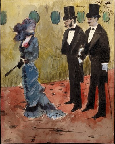 W teatrze autorstwa Jean-Louis Forain