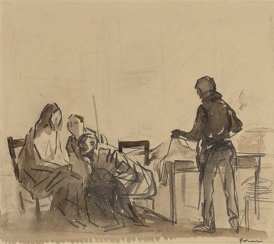 Przed ucztą w Emaus autorstwa Jean-Louis Forain