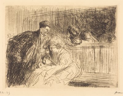 Adwokat rozmawia z oskarżonym (druga plansza) autorstwa Jean-Louis Forain