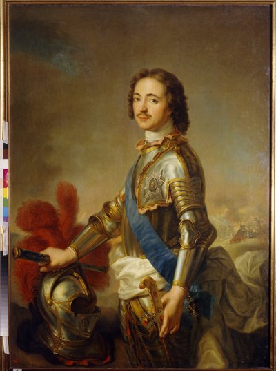 Portret Piotra I Wielkiego (1672-1725) cara Rosji autorstwa Jean Marc Nattier