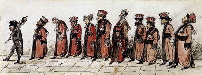 Parada lekarzy, rys. Charcot. autorstwa Jean Martin Charcot