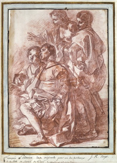 Krzysztof Kolumb lądujący w Ameryce 1494 (czerwona kredka) autorstwa Jean Robert Ango