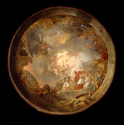 Św. Carlo Borromeo w asyście ofiar dżumy autorstwa Jean Simon Berthelemy