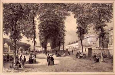A View of the Jardins des Plantes, wydana przez Auguste Bry (lito) autorstwa Jean (after) Jacottet