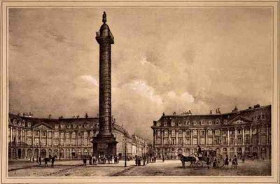 Widok repliki kolumny Trajana na Place Vendome, wyd. Auguste Bry (lit.) autorstwa Jean (after) Jacottet