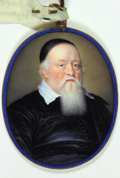 Sir Theodore Turquet de Mayerne (emalia) autorstwa Jean (circle of) Petitot