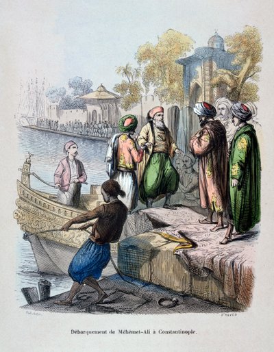 Mahomet Ali przybywający do Konstantynopola, ok. 1847 r. autorstwa Jean Adolphe Beauce