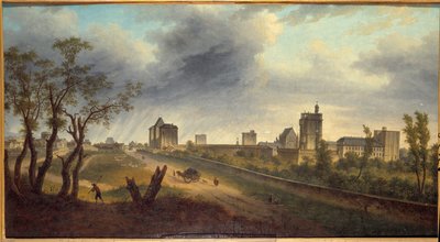 Widok zamku Vincennes Obraz Adriena Guigneta (1816-1854) autorstwa Jean Adrien Guignet