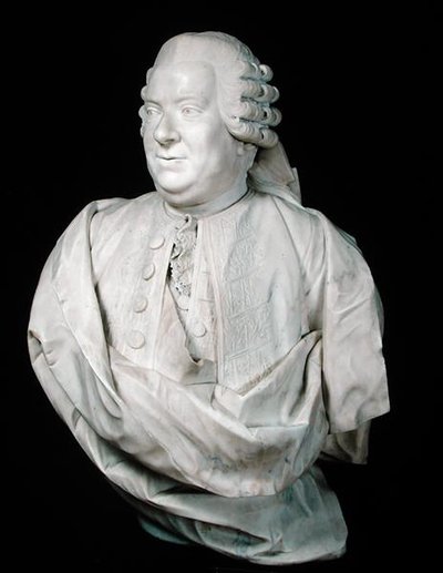 Popiersie Nicolasa Beaujona (1718-86) (marmur) autorstwa Jean Antoine (attr. to) Houdon