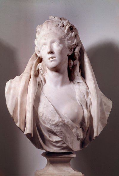 Popiersie Sophie Arnould (1740-1802) śpiewaczka reprezentowana w roli Iphigenie Sculpture Jean Antoine Houdon (1741-1828) 1775 Paryż, Musee du Louvre autorstwa Jean Antoine Houdon
