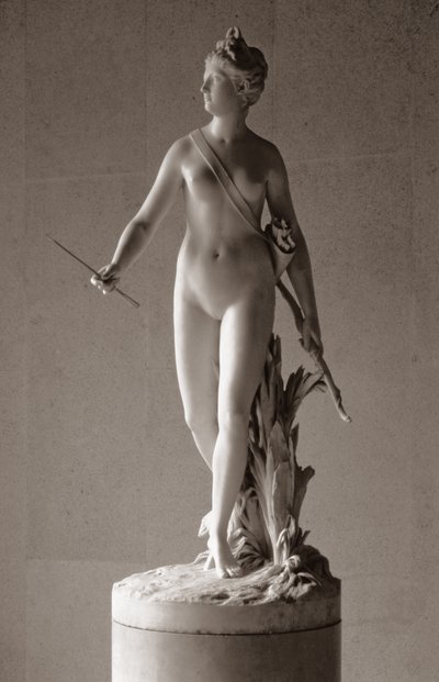 Diana Łowczyni, 1780 (marmur) autorstwa Jean Antoine Houdon