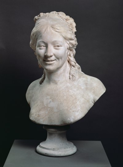 Popiersie portretowe Madame Houdon, żony artysty, 1786 (tynk) autorstwa Jean Antoine Houdon