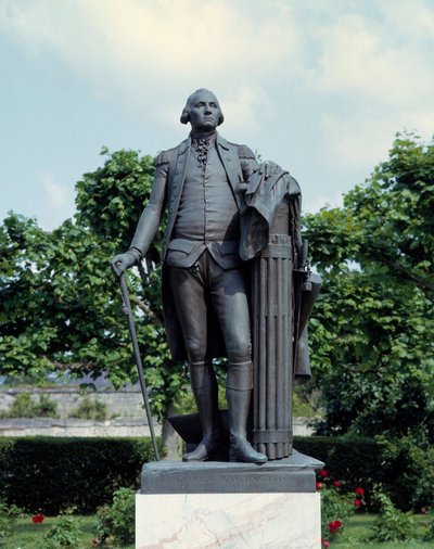 Portret Jerzego Waszyngtona (1732-1799) Rzeźba Jeana Antoine