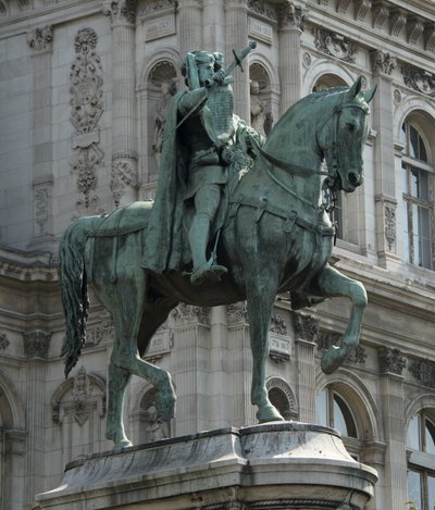 Pomnik konny prevota kupców paryskich Etienne Marcel autorstwa Jean Antoine Marie Idrac