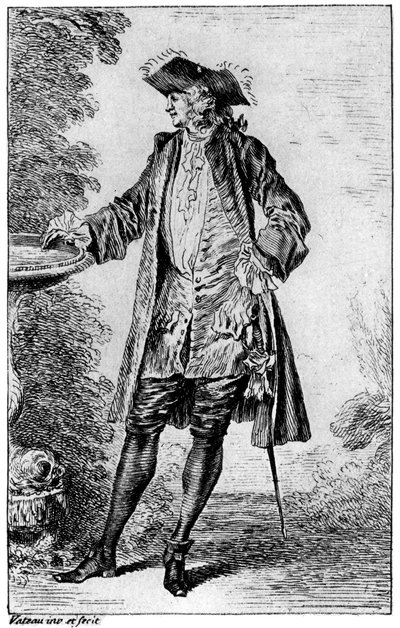 Rysunek, c1700-1720, 1924 autorstwa Jean Antoine Watteau