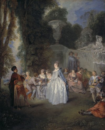 Weneckie festiwale autorstwa Jean Antoine Watteau