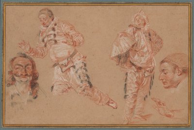 Włoscy komicy autorstwa Jean Antoine Watteau