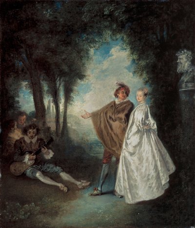 Spacer autorstwa Jean Antoine Watteau