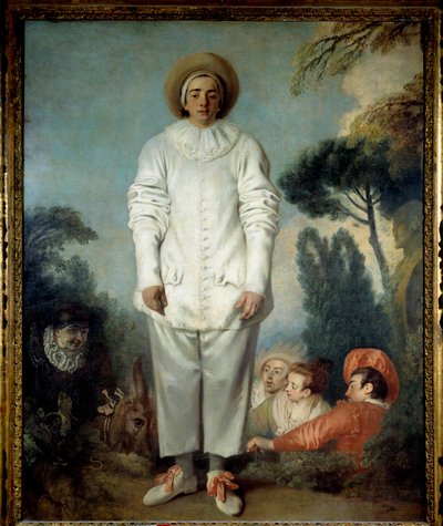 Pierrot, kiedyś nazywany Gillesem. (Pedrolino w Commedia dell