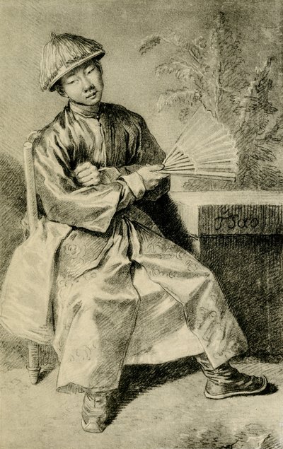 Portret chińskiego TSao autorstwa Jean Antoine Watteau