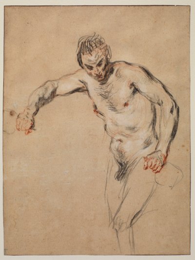 Satyr rozlewający wino, 1717 autorstwa Jean Antoine Watteau