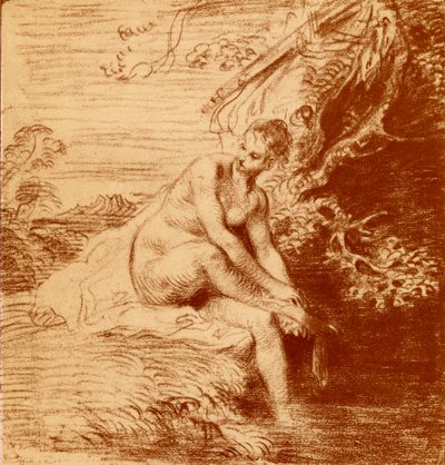 Kąpiel Diany autorstwa Jean Antoine Watteau
