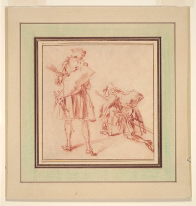Dwóch Rekrutów autorstwa Jean Antoine Watteau