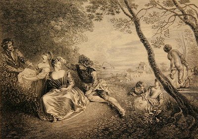 Szafy rozrywkowe autorstwa Jean Antoine Watteau