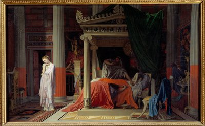 Choroba Antiocha lub Antiochus i Stratonice Antiochus (324-261 pne) ma dość miłości do swojej macochy Stratonice. Obraz Jeana Auguste Dominique Ingres (1780-1867) 1840 Nd. 0,57x0,98 m Chantilly, musee Conde - Choroba Antiocha lub Antiocha a autorstwa Jean Auguste Dominique Ingres