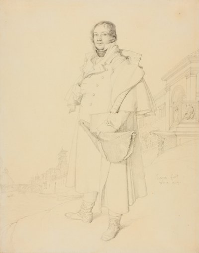 Charles François Mallet, inżynier budowlany autorstwa Jean Auguste Dominique Ingres
