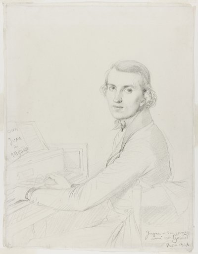 Karol Gounod, 1841 autorstwa Jean Auguste Dominique Ingres