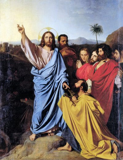 Przekazanie kluczy św. Piotrowi — Jean Auguste Dominique Ingres autorstwa Jean Auguste Dominique Ingres