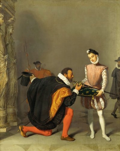 Don Pedro z Toledo całujący miecz Henryka IV, 1819. autorstwa Jean Auguste Dominique Ingres