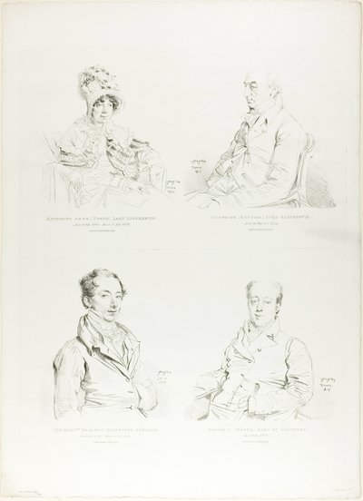 Cztery portrety rodzinne autorstwa Jean Auguste Dominique Ingres