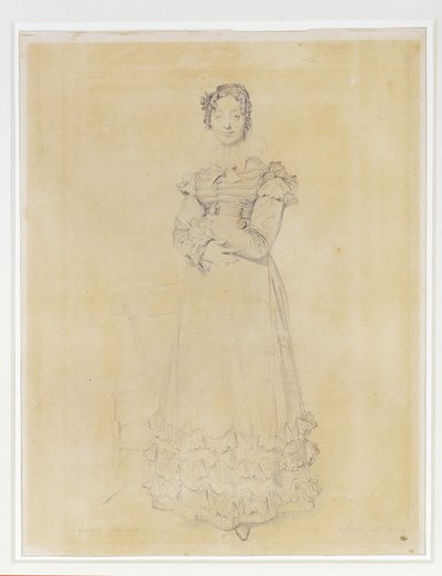 Francoise Leblanc, żona Jacquesa-Louisa, sekretarka Elisy ... autorstwa Jean Auguste Dominique Ingres