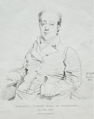 Fryderyk 5. hrabia Guilford autorstwa Jean Auguste Dominique Ingres