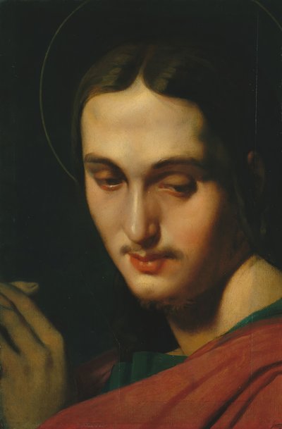 Głowa św. Jana Ewangelisty. autorstwa Jean Auguste Dominique Ingres