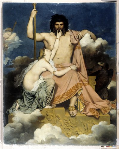 Jowisz i Tetyda autorstwa Jean Auguste Dominique Ingres