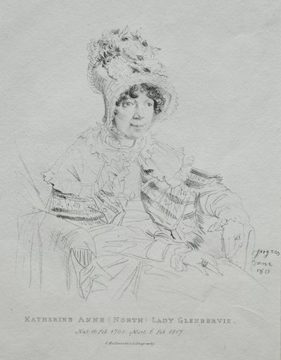 Katherine Anne Lady Glenbervie autorstwa Jean Auguste Dominique Ingres