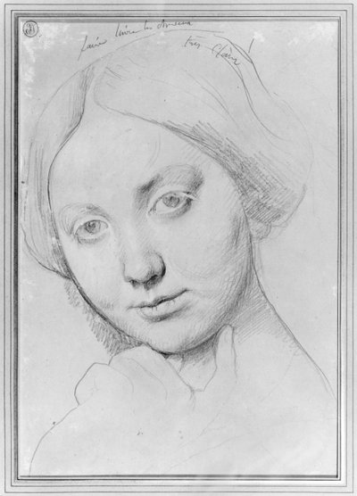 Louise de Broglie, hrabina Haussonville, c.1842 (grafit na papierze) autorstwa Jean Auguste Dominique Ingres