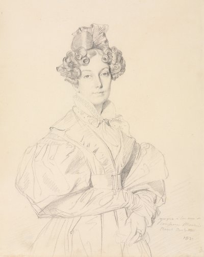 Madame Desiré Raoul-Rochette, 1830. autorstwa Jean Auguste Dominique Ingres