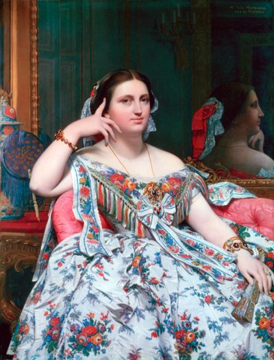 Madame Moitessier, 1856 autorstwa Jean Auguste Dominique Ingres