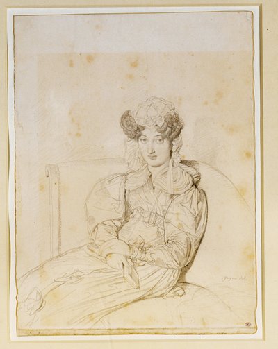 Marie Marcotte de Sainte Marie, szwagierka Marcotte ... autorstwa Jean Auguste Dominique Ingres
