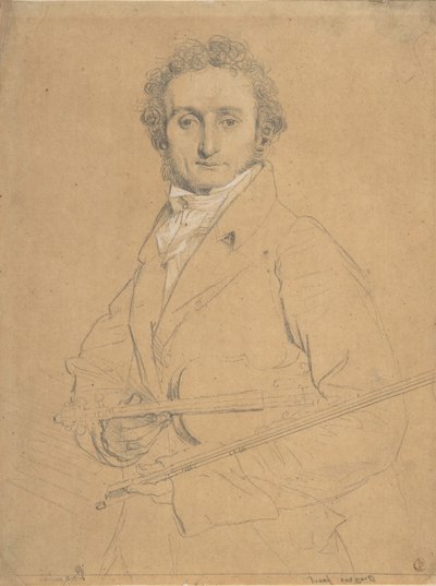 Niccolò Paganini 1784-1840, ca. 1830 autorstwa Jean Auguste Dominique Ingres